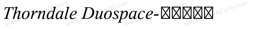 Thorndale Duospace字体转换